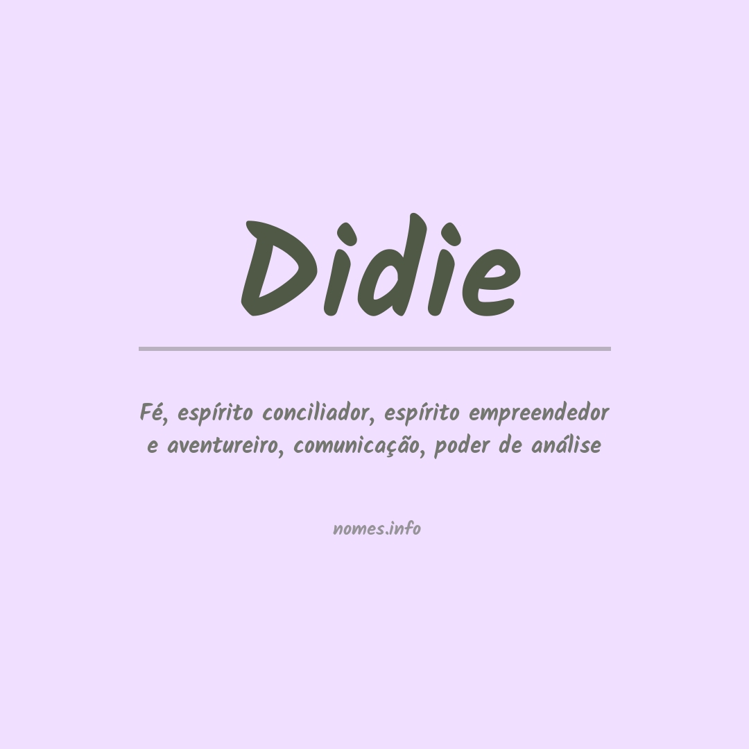 Significado do nome Didie