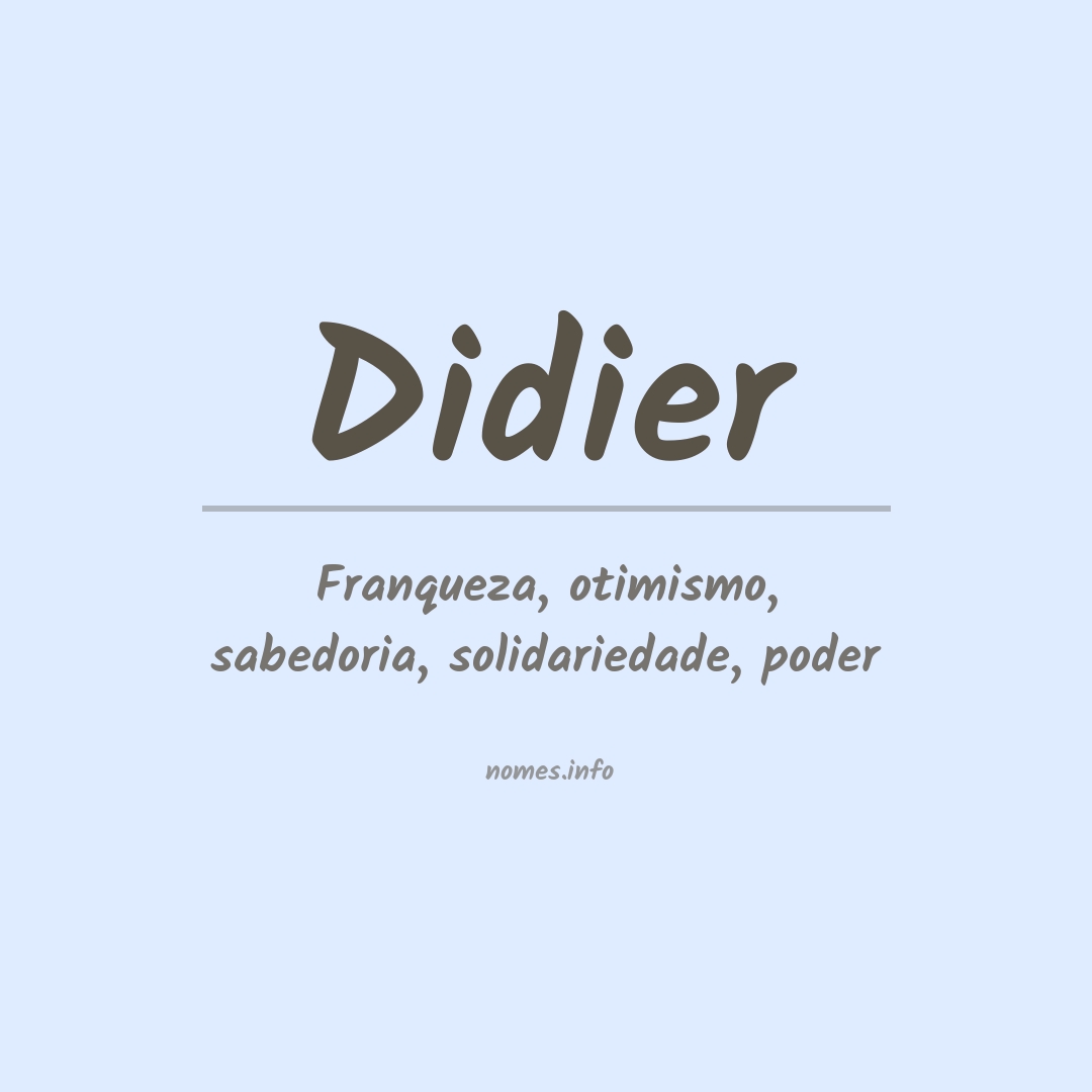 Significado do nome Didier