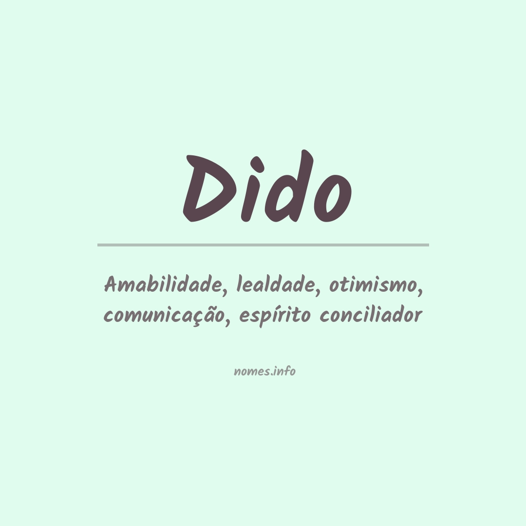 Qual é o significado de Dido?