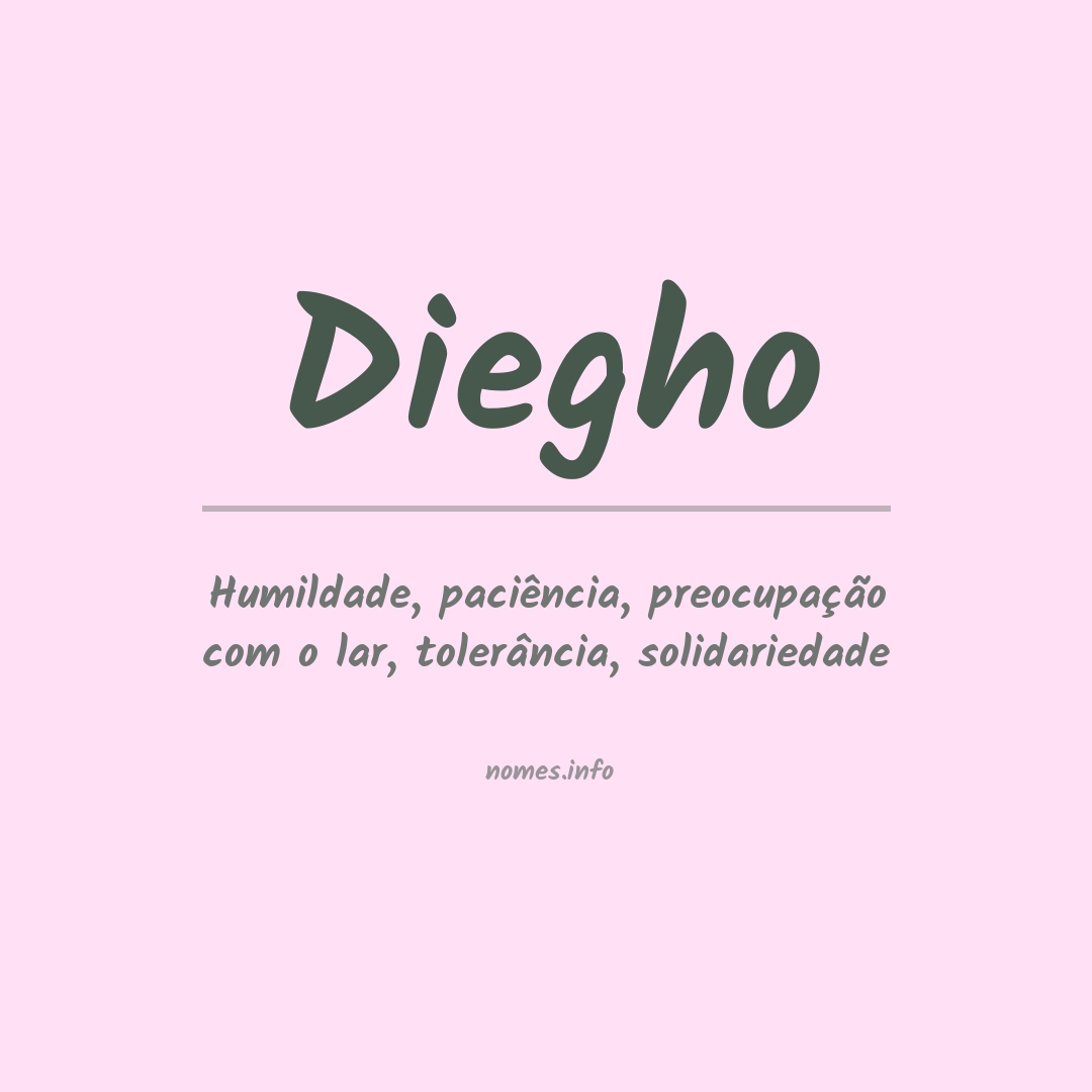 Significado do nome Diegho