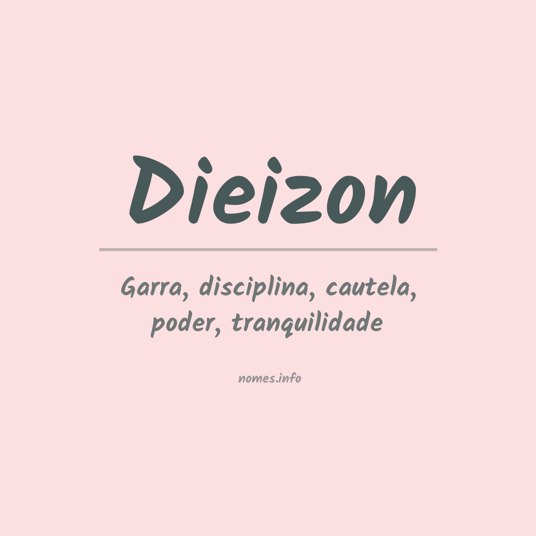 Significado do nome Dieizon