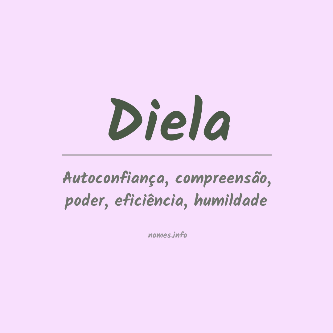 Significado do nome Diela