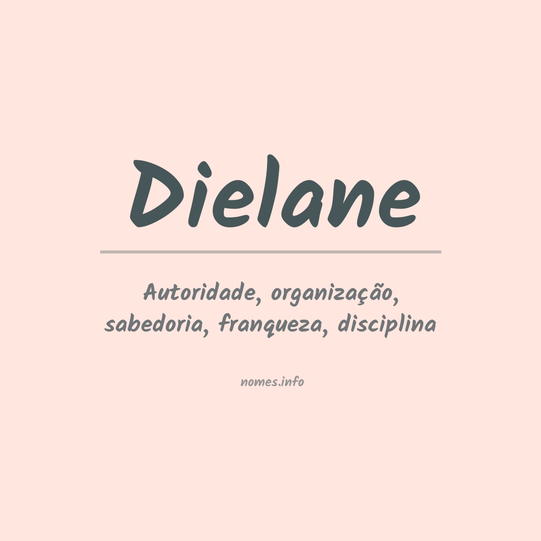 Significado do nome Dielane