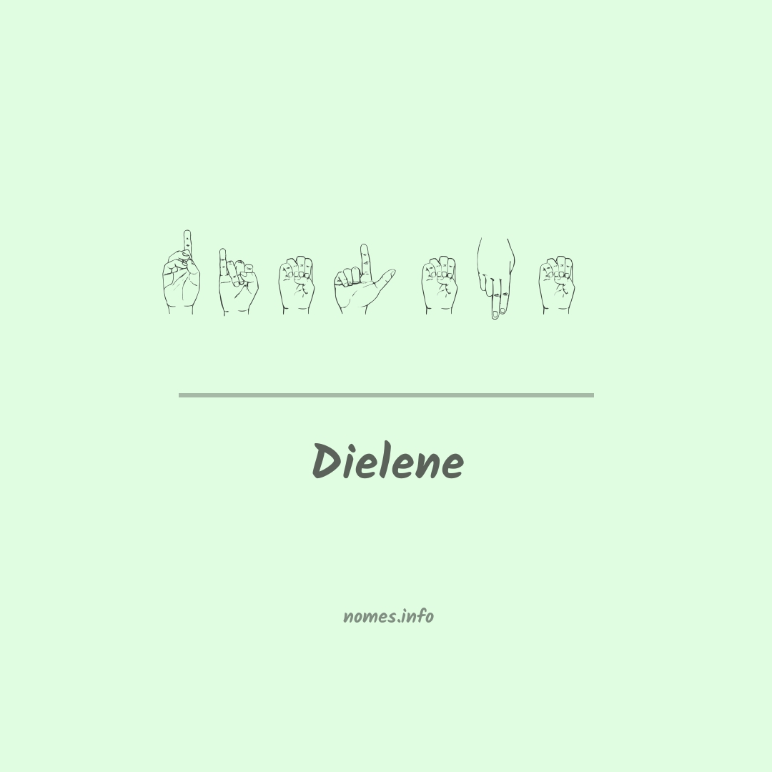 Dielene em Libras