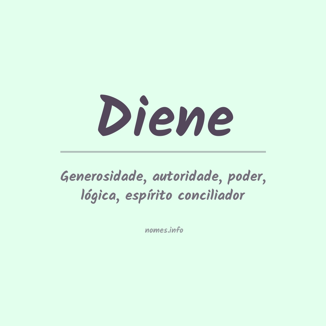 Significado do nome Diene