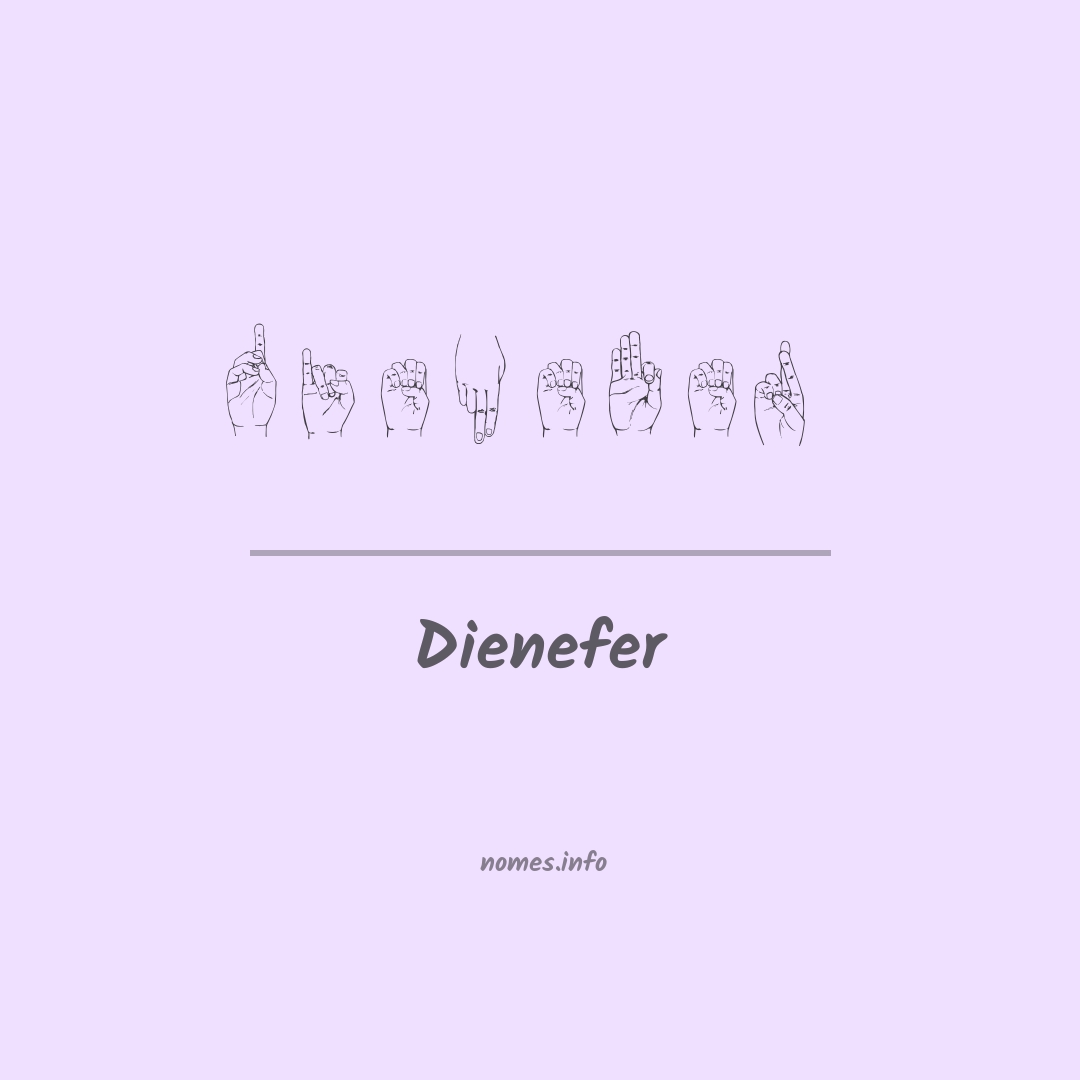 Dienefer em Libras