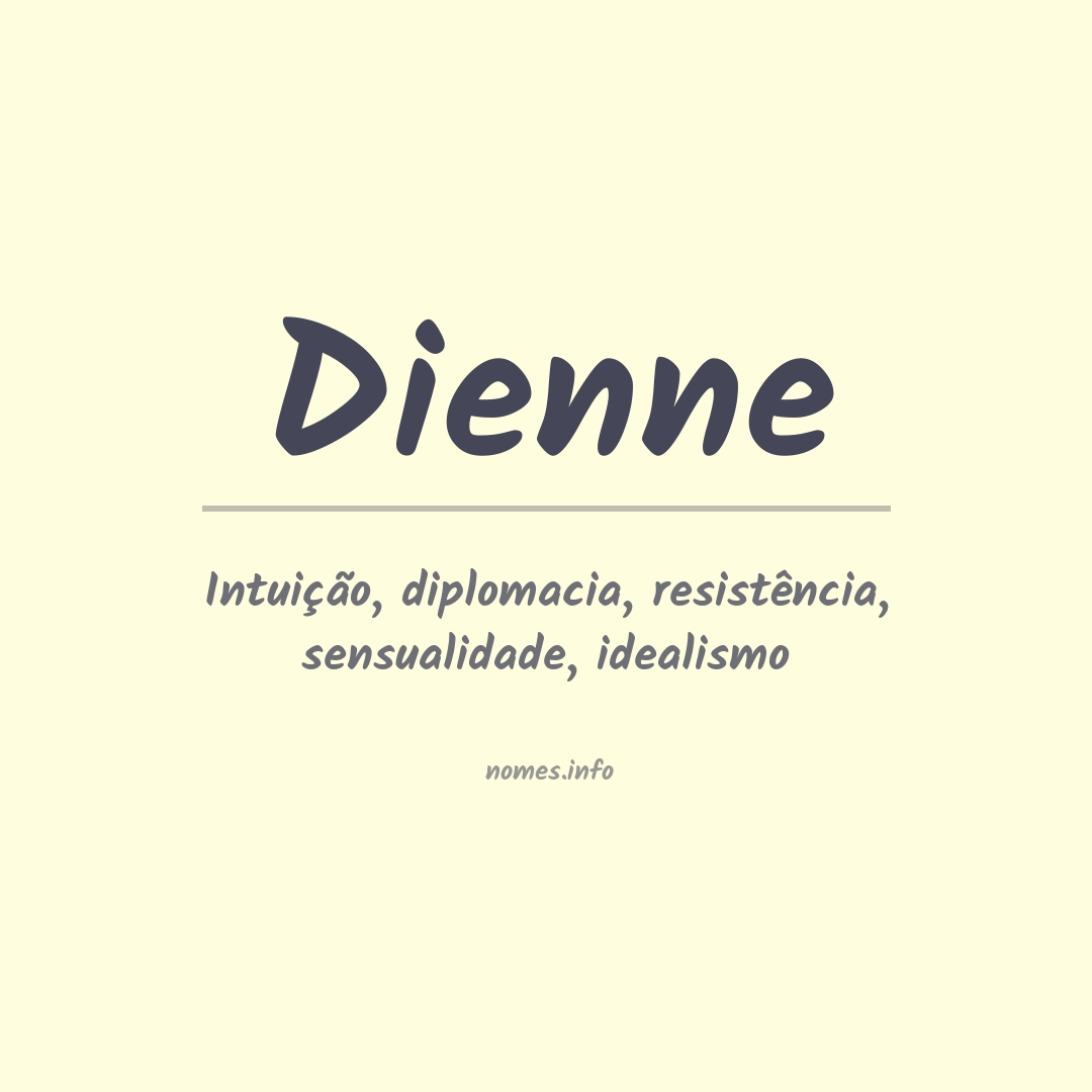 Significado do nome Dienne