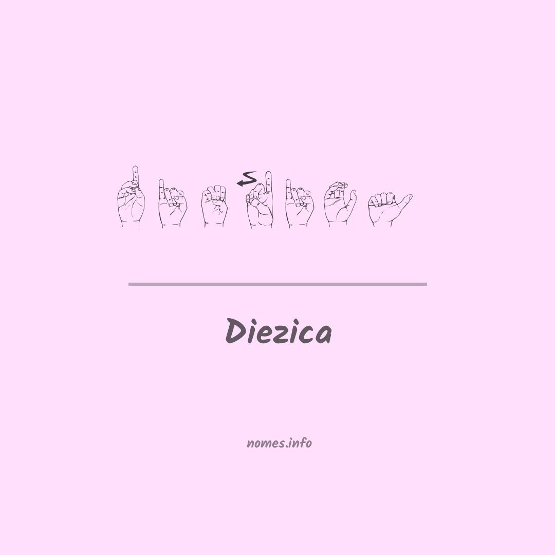 Diezica em Libras