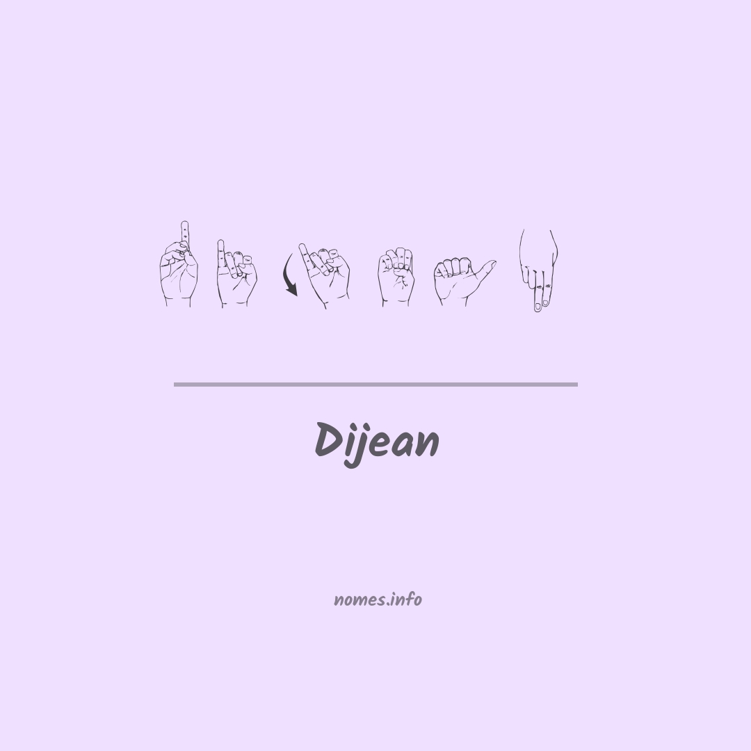 Dijean em Libras