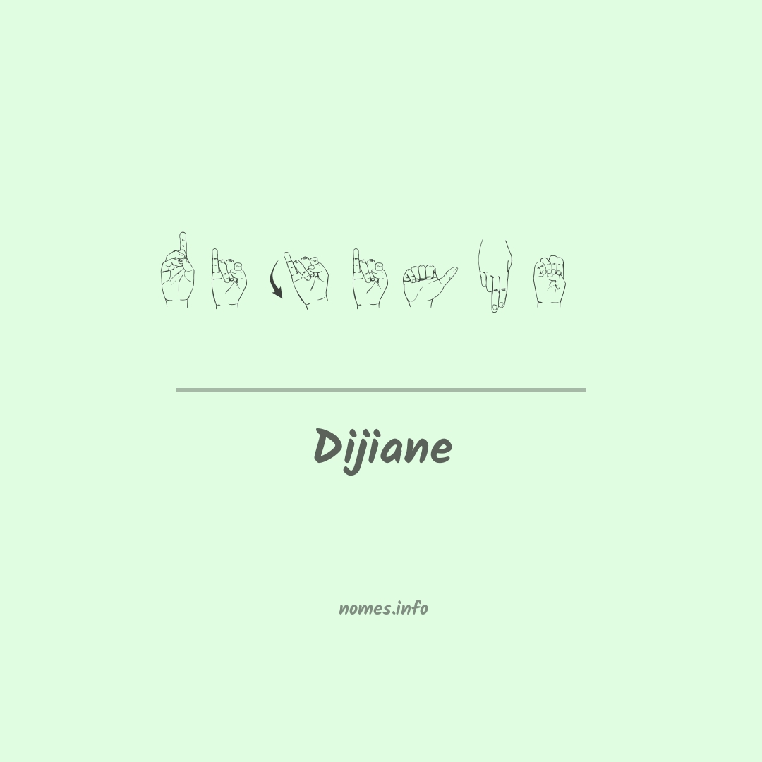 Dijiane em Libras