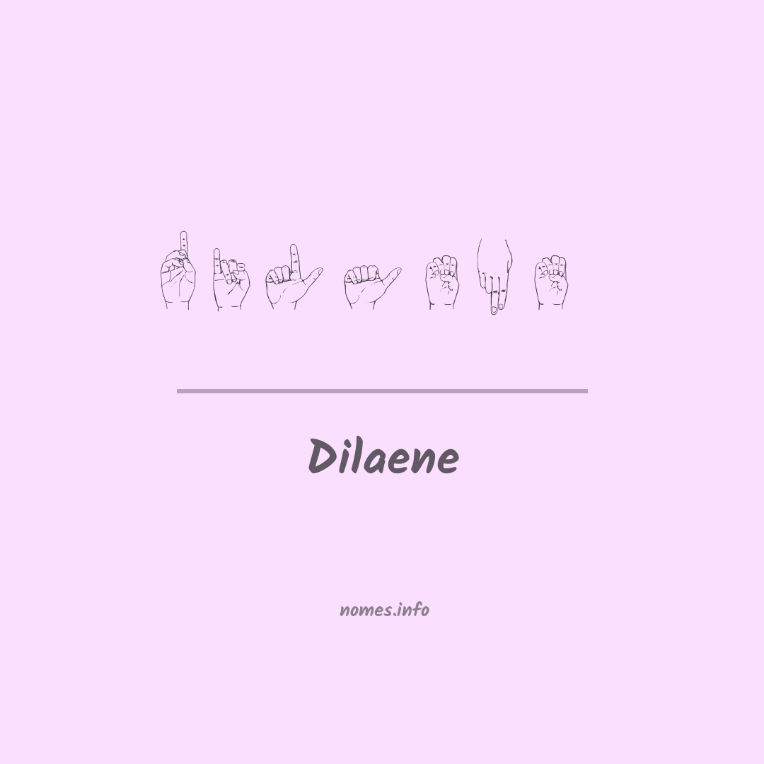 Dilaene em Libras