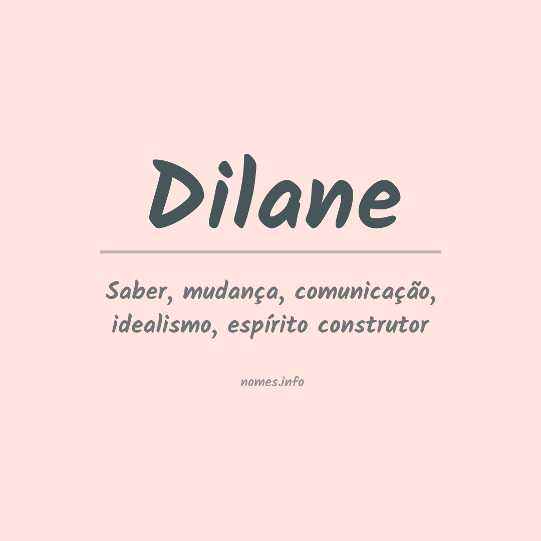 Significado do nome Dilane