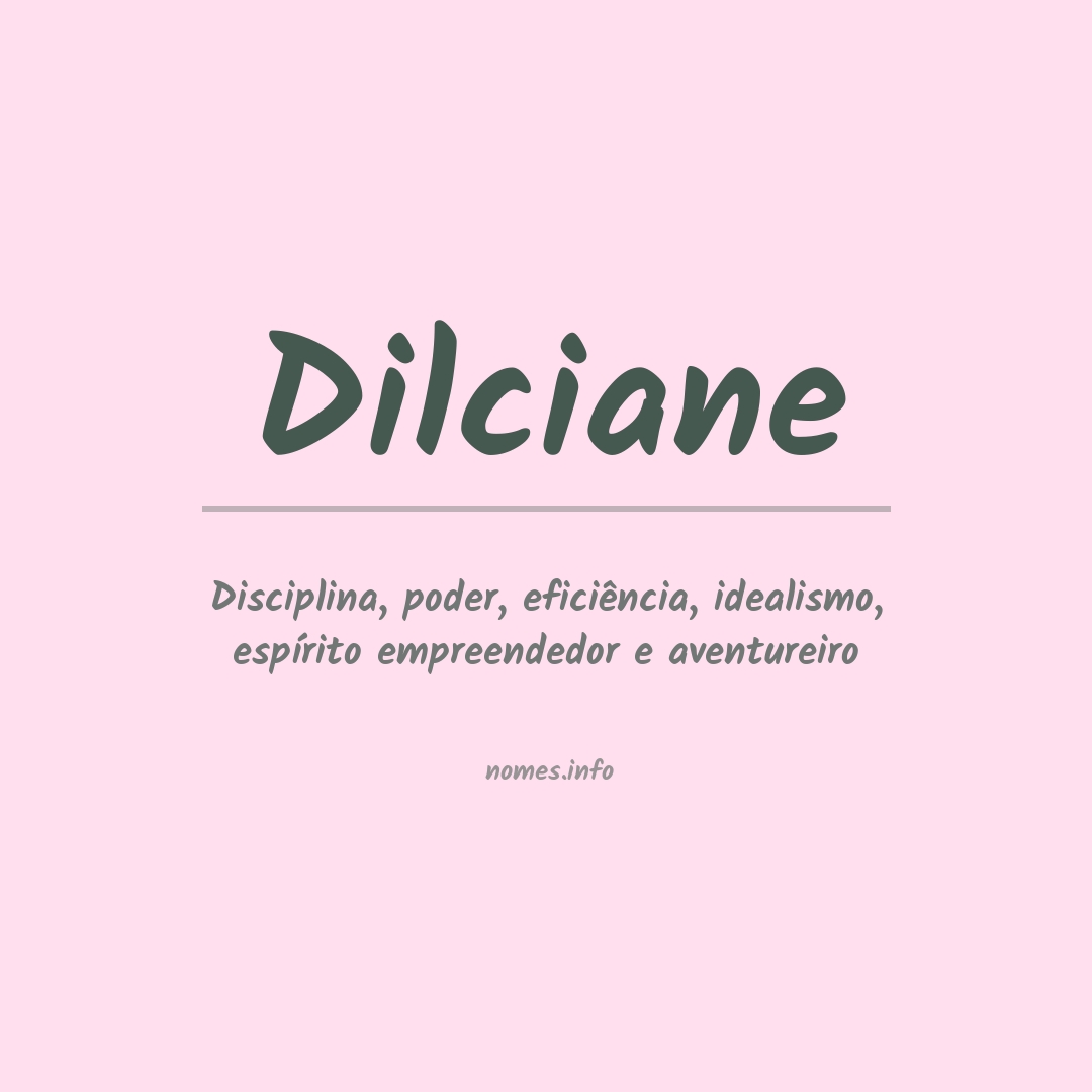Significado do nome Dilciane