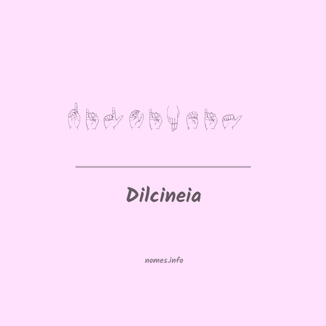 Dilcineia em Libras