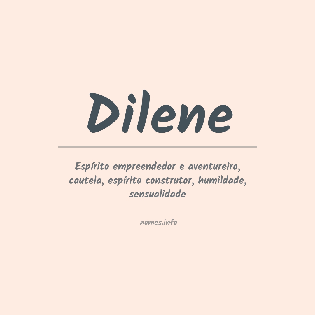 Significado do nome Dilene