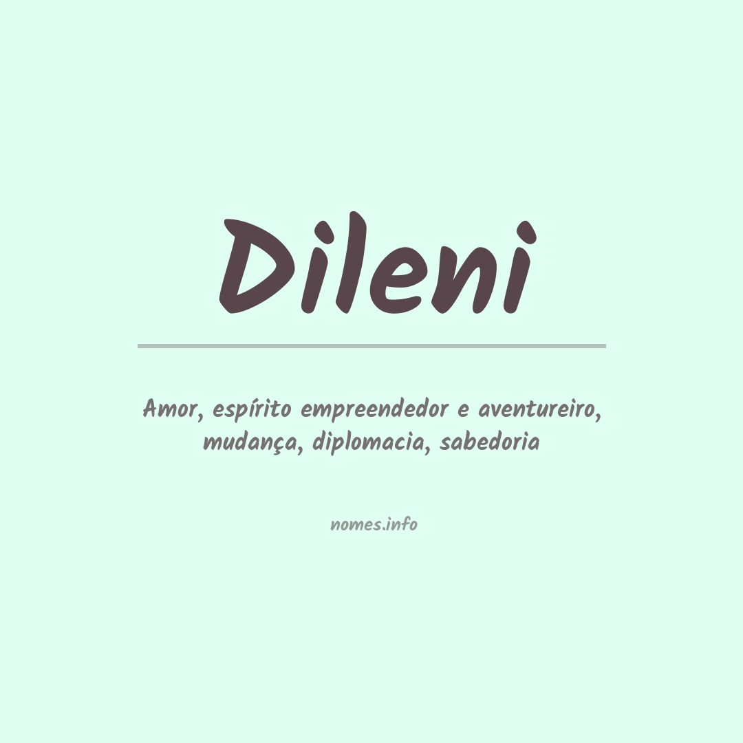 Significado do nome Dileni