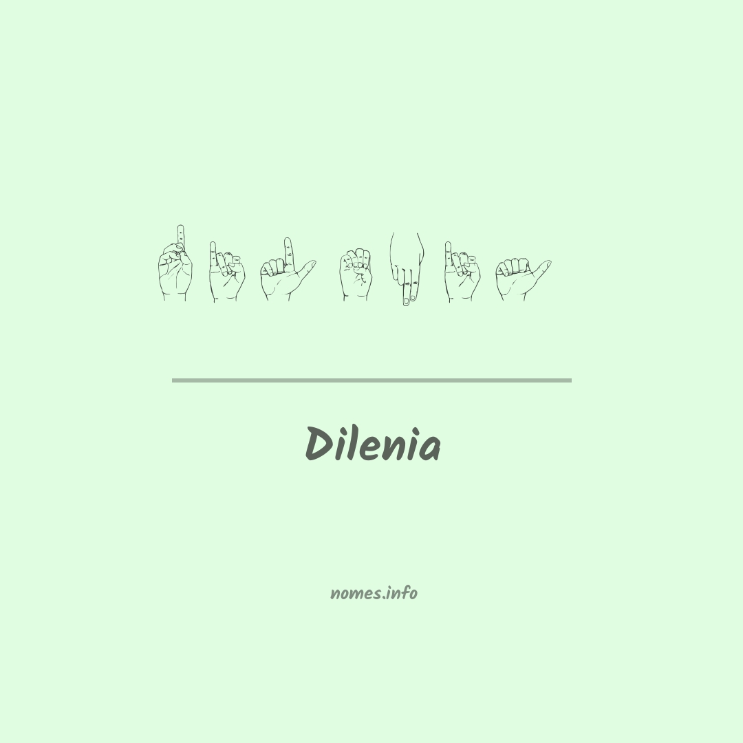 Dilenia em Libras