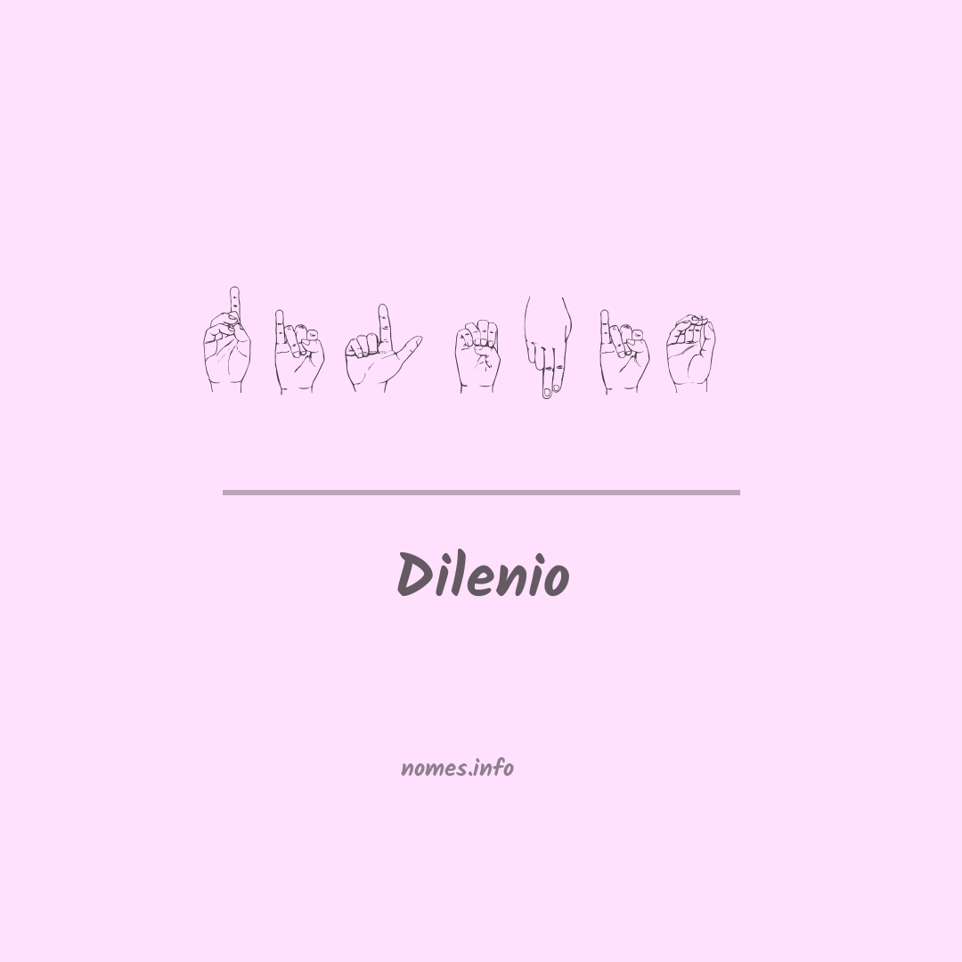 Dilenio em Libras