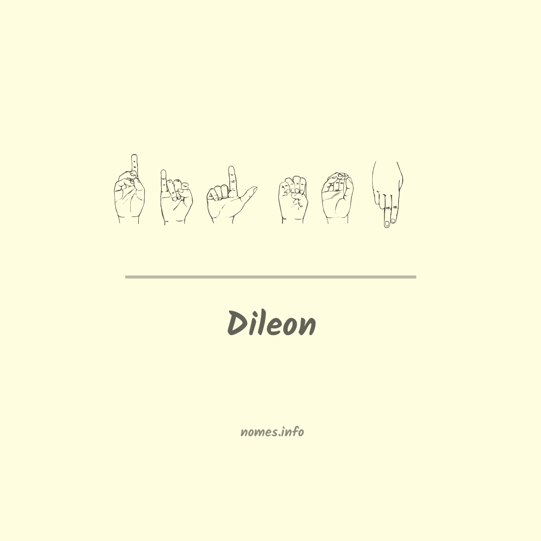 Dileon em Libras