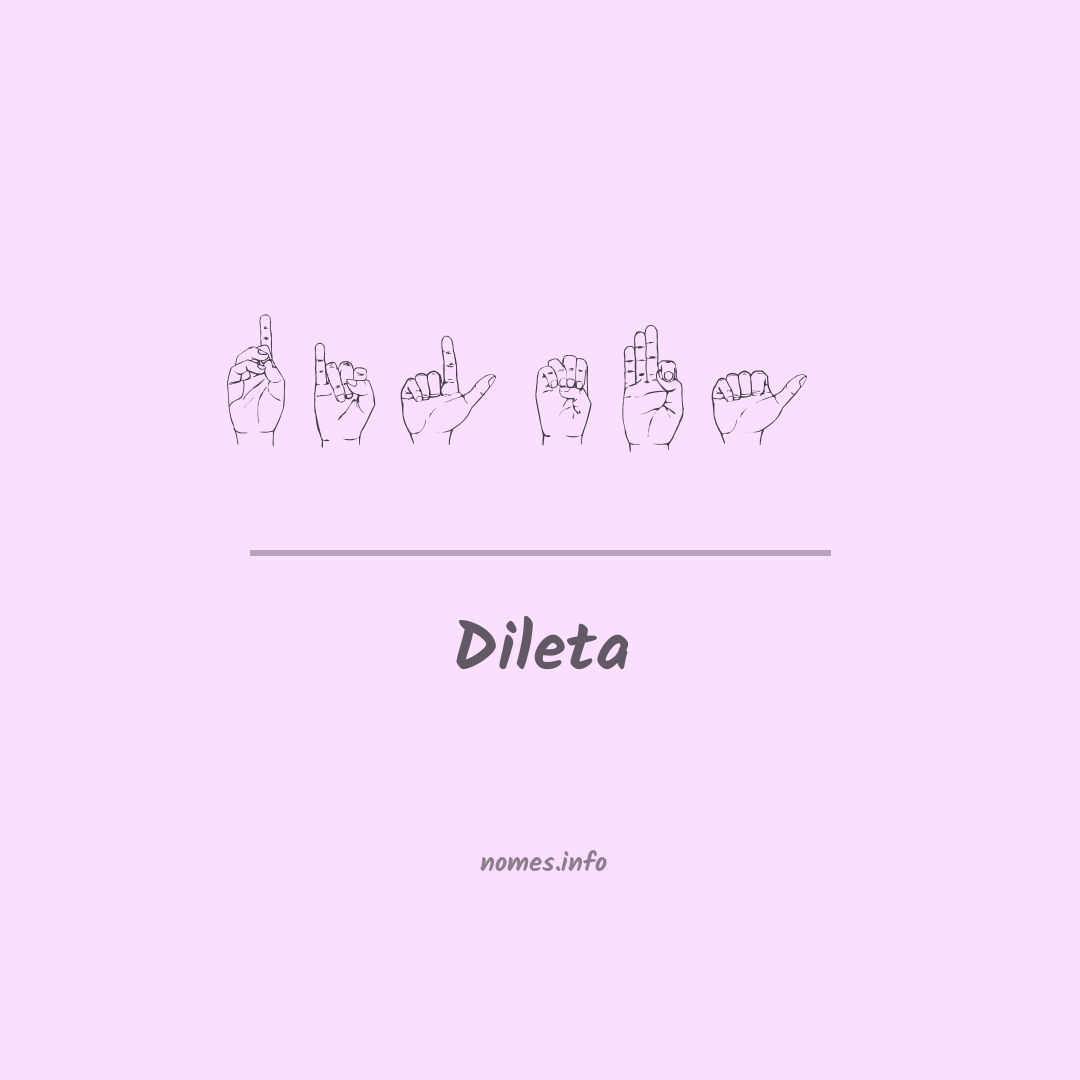 Dileta em Libras