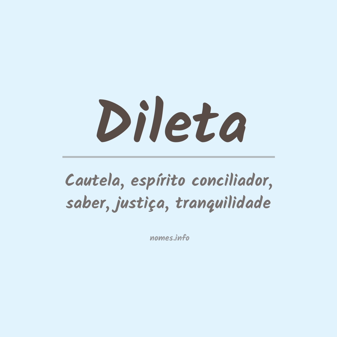 Significado do nome Dileta