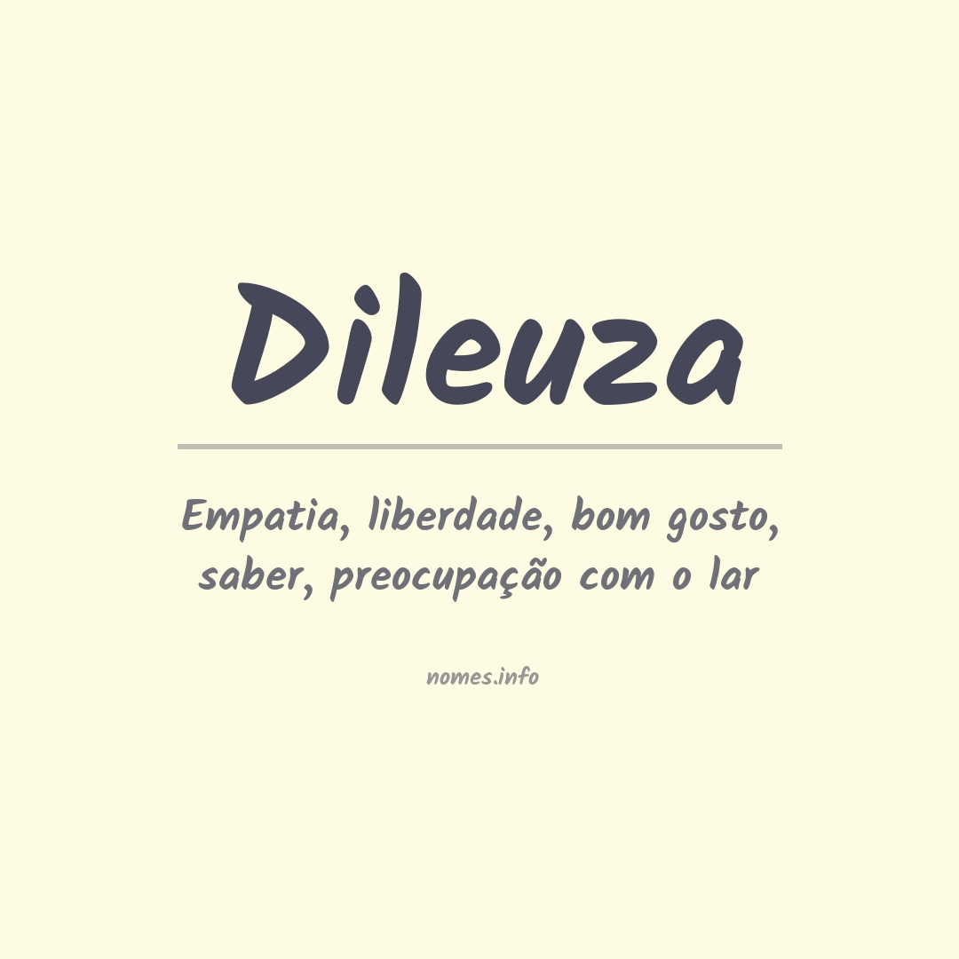 Significado do nome Dileuza