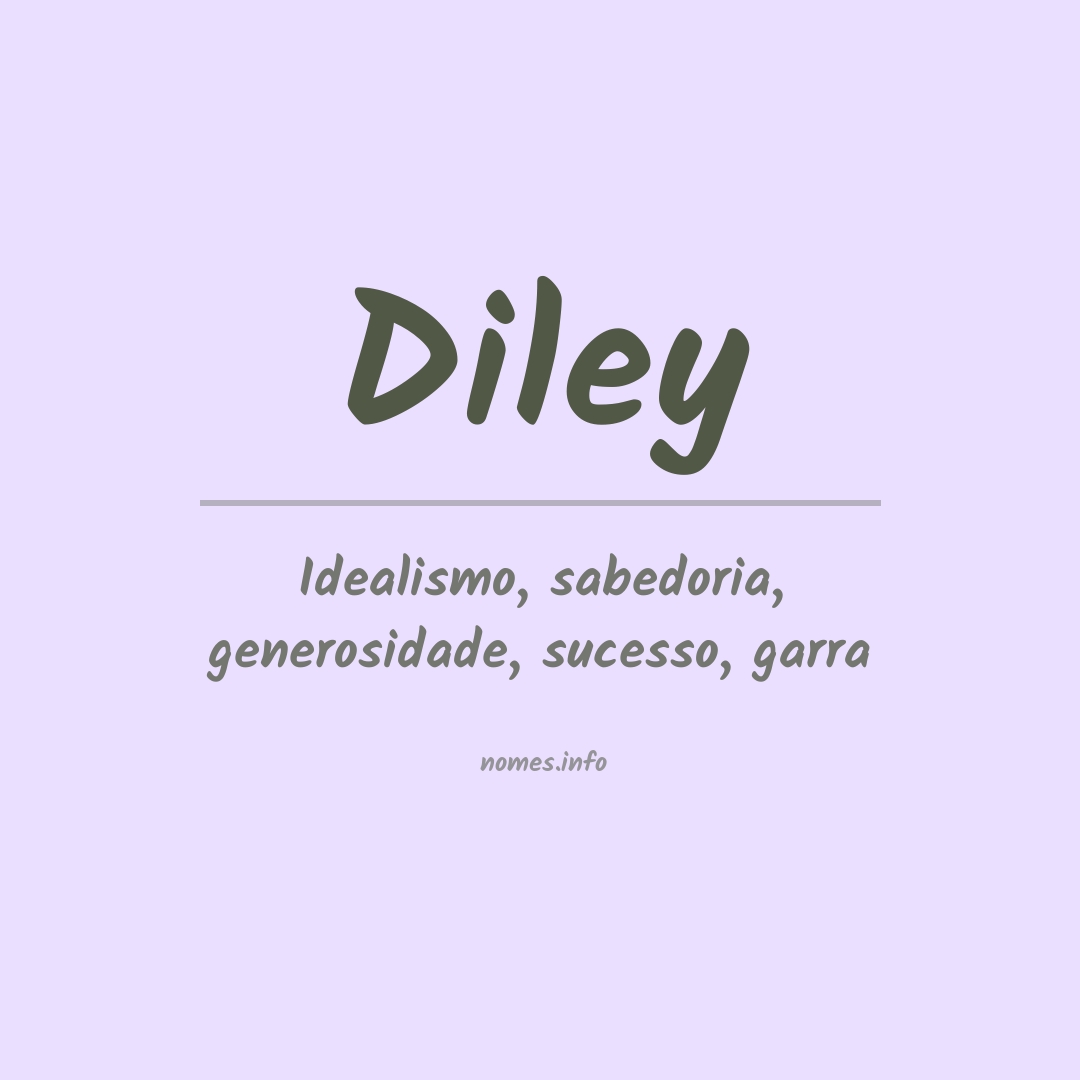 Significado do nome Diley