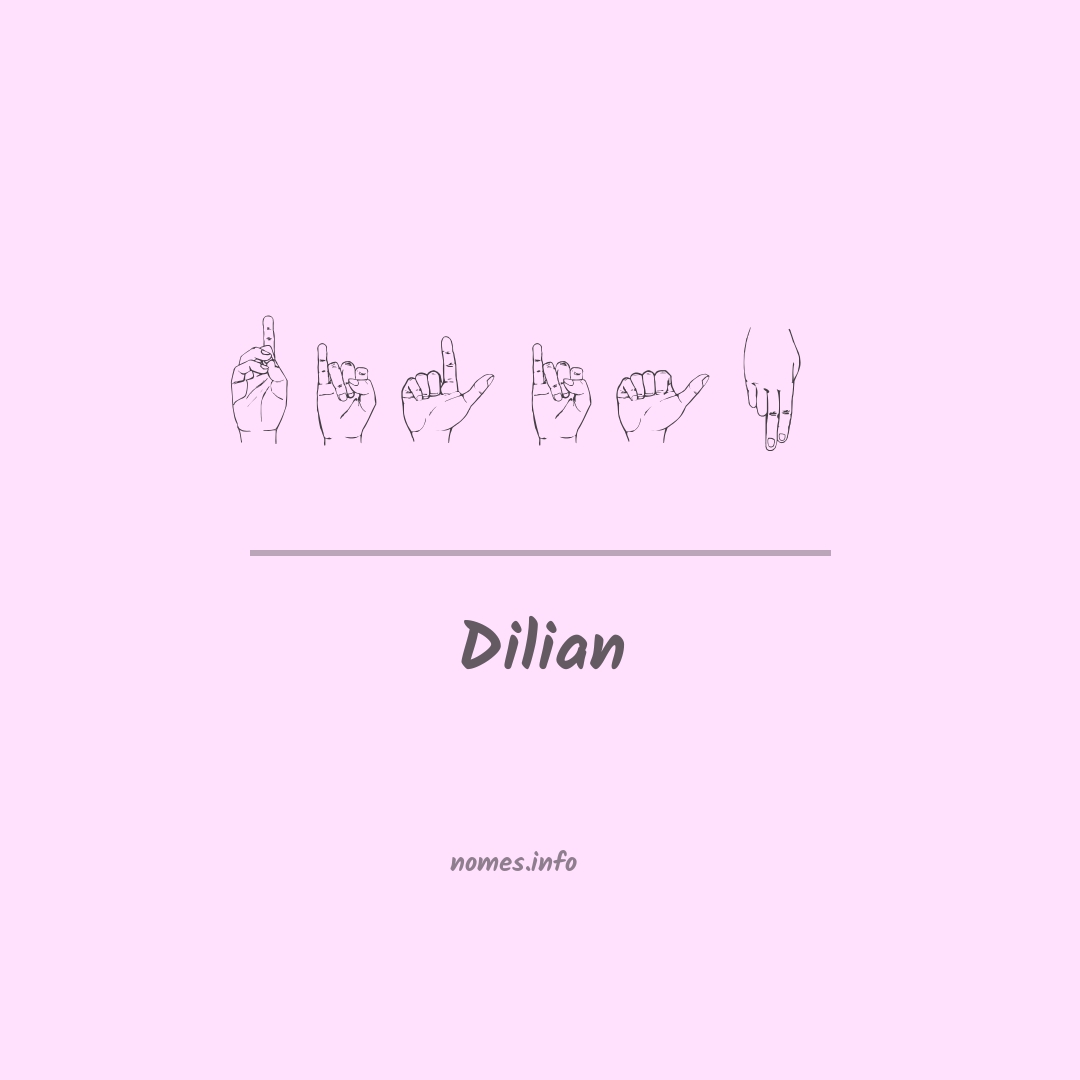 Dilian em Libras