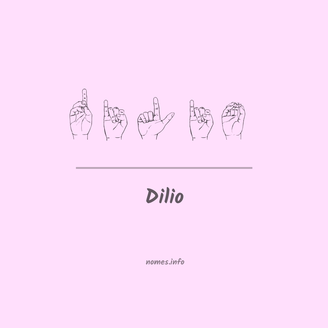 Dilio em Libras