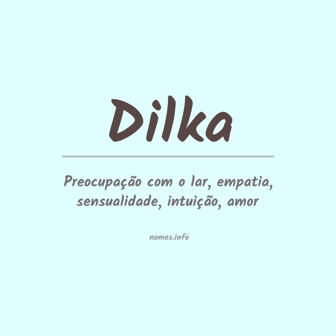 Significado do nome Dilka