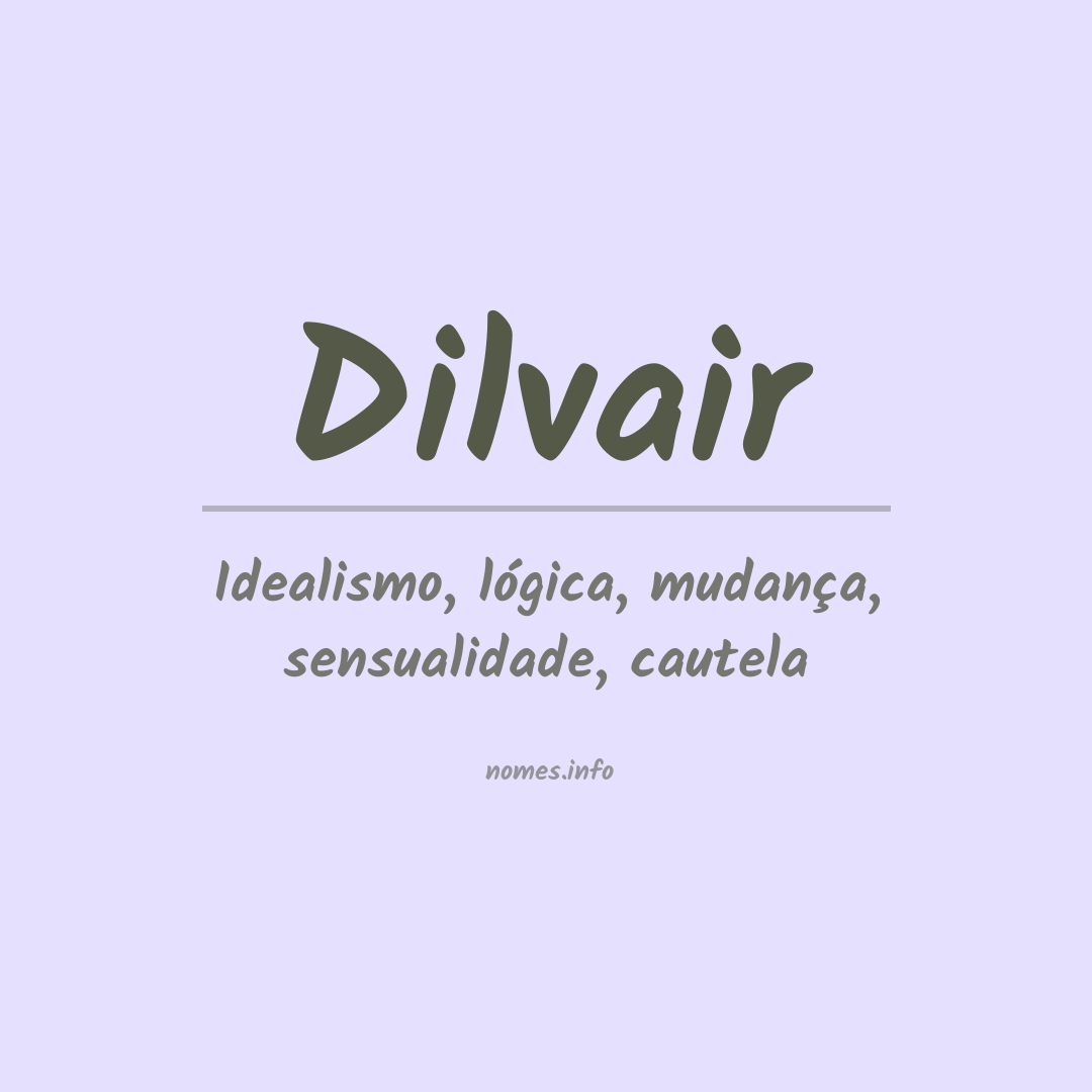 Significado do nome Dilvair