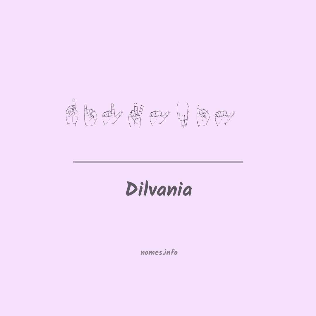 Dilvania em Libras