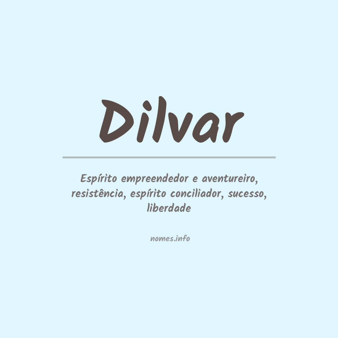 Significado do nome Dilvar
