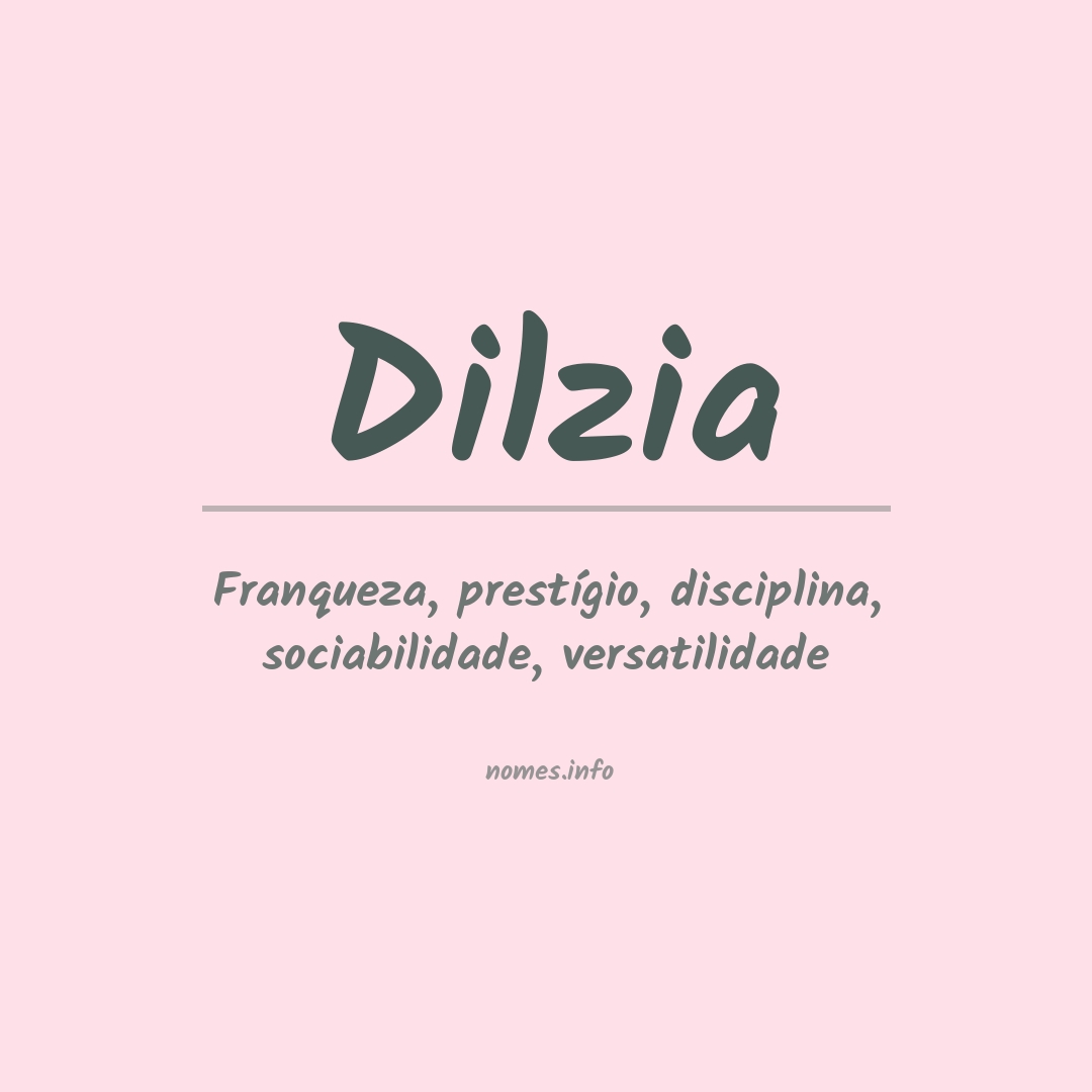 Significado do nome Dilzia