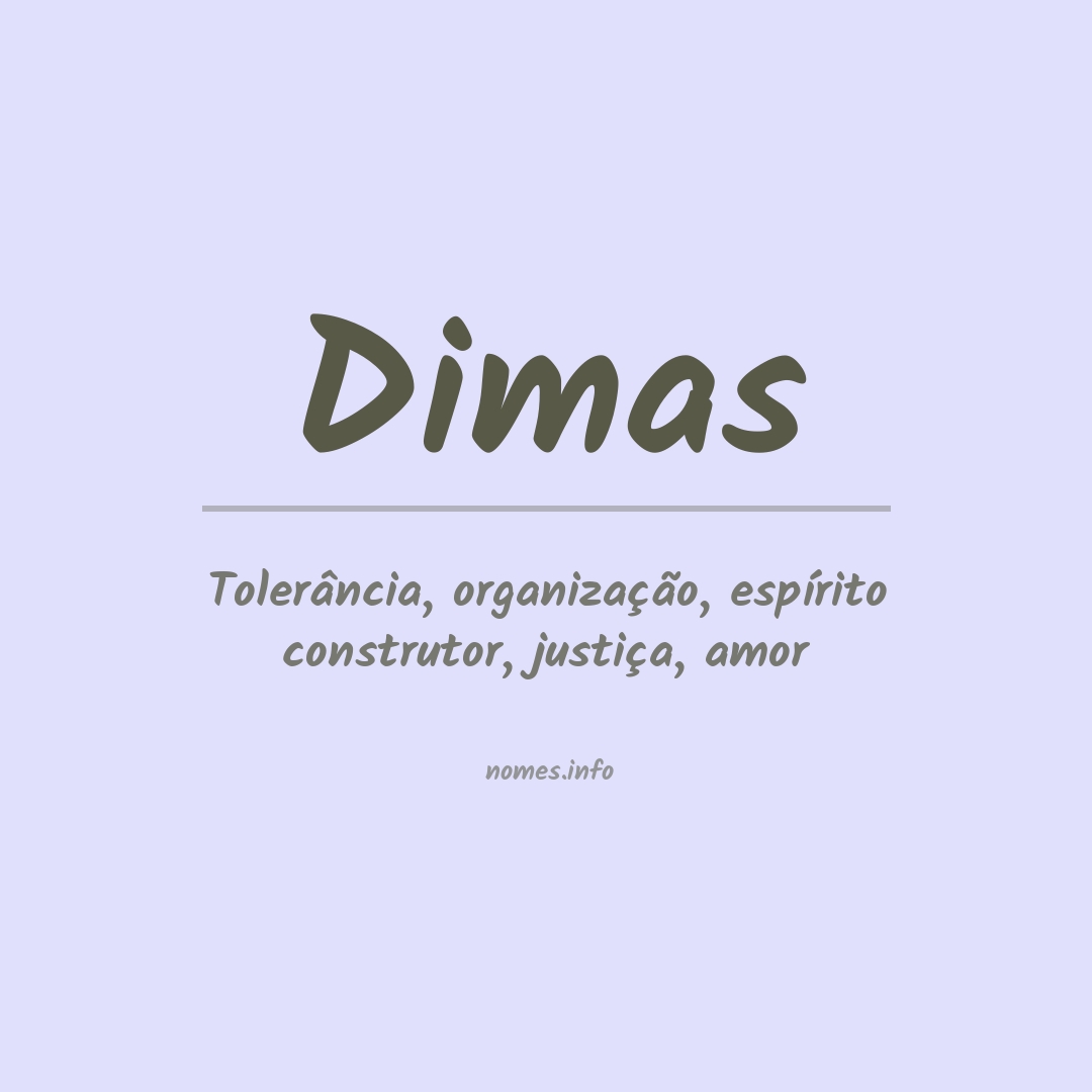 Significado do nome Dimas