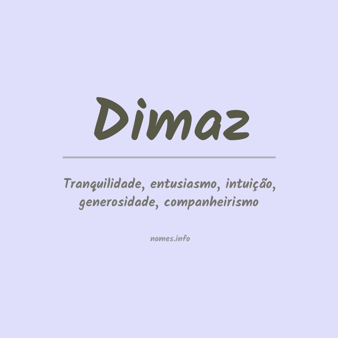 Significado do nome Dimaz
