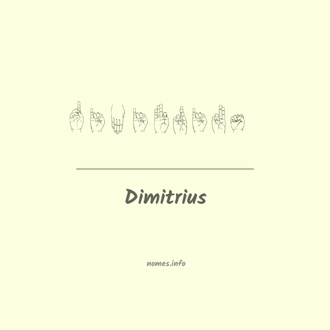 Dimitrius em Libras