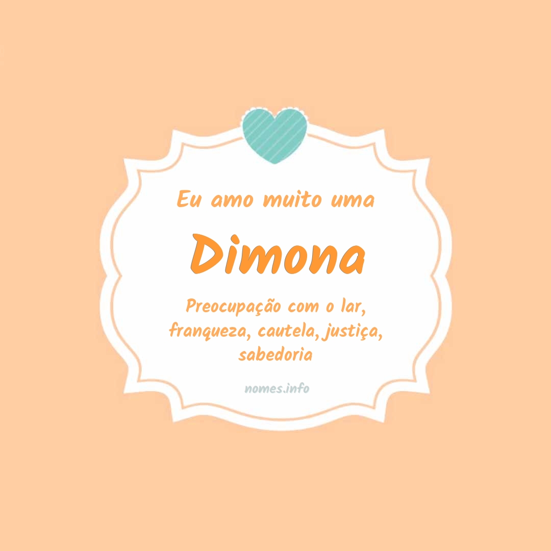 Eu amo muito Dimona