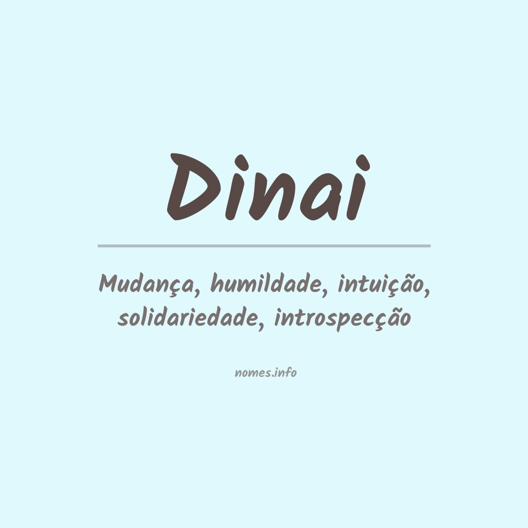 Significado do nome Dinai