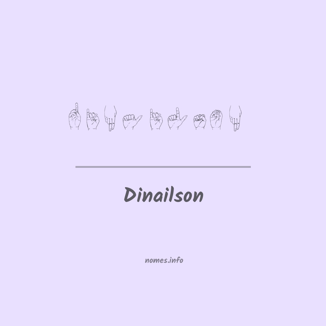 Dinailson em Libras