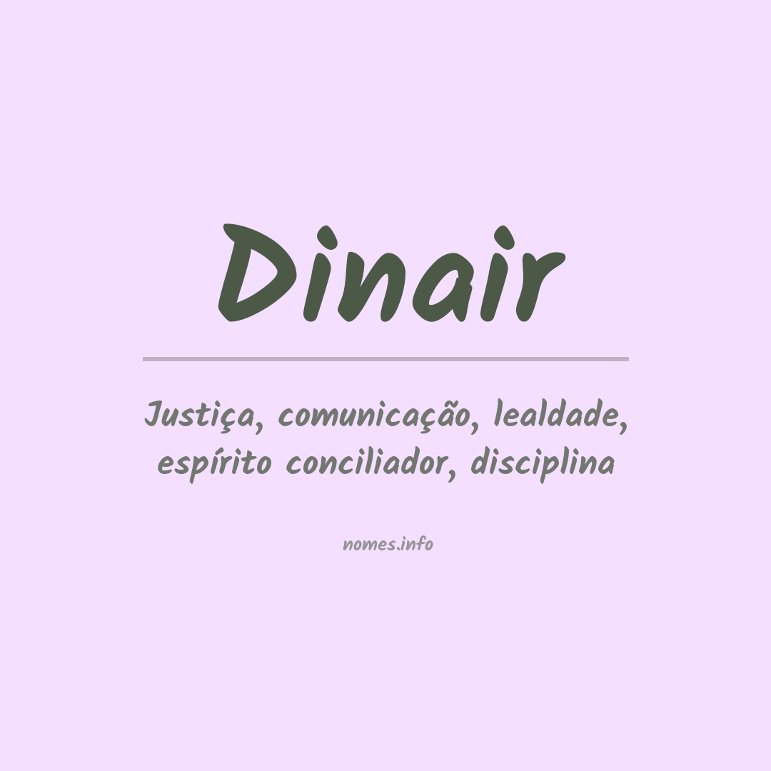 Significado do nome Dinair