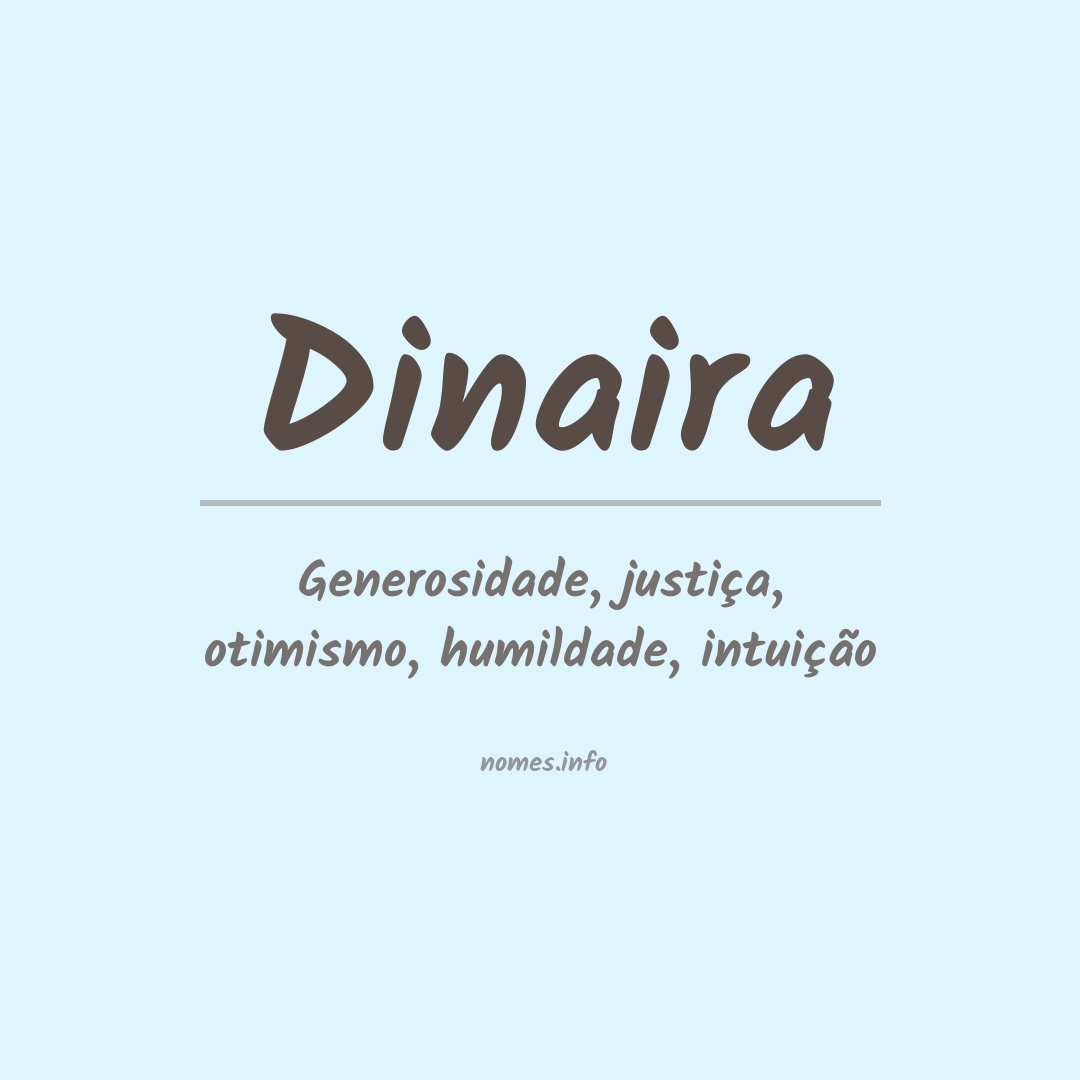 Significado do nome Dinaira