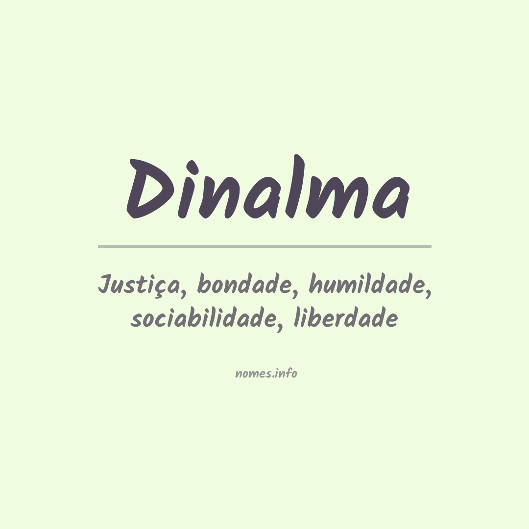 Significado do nome Dinalma