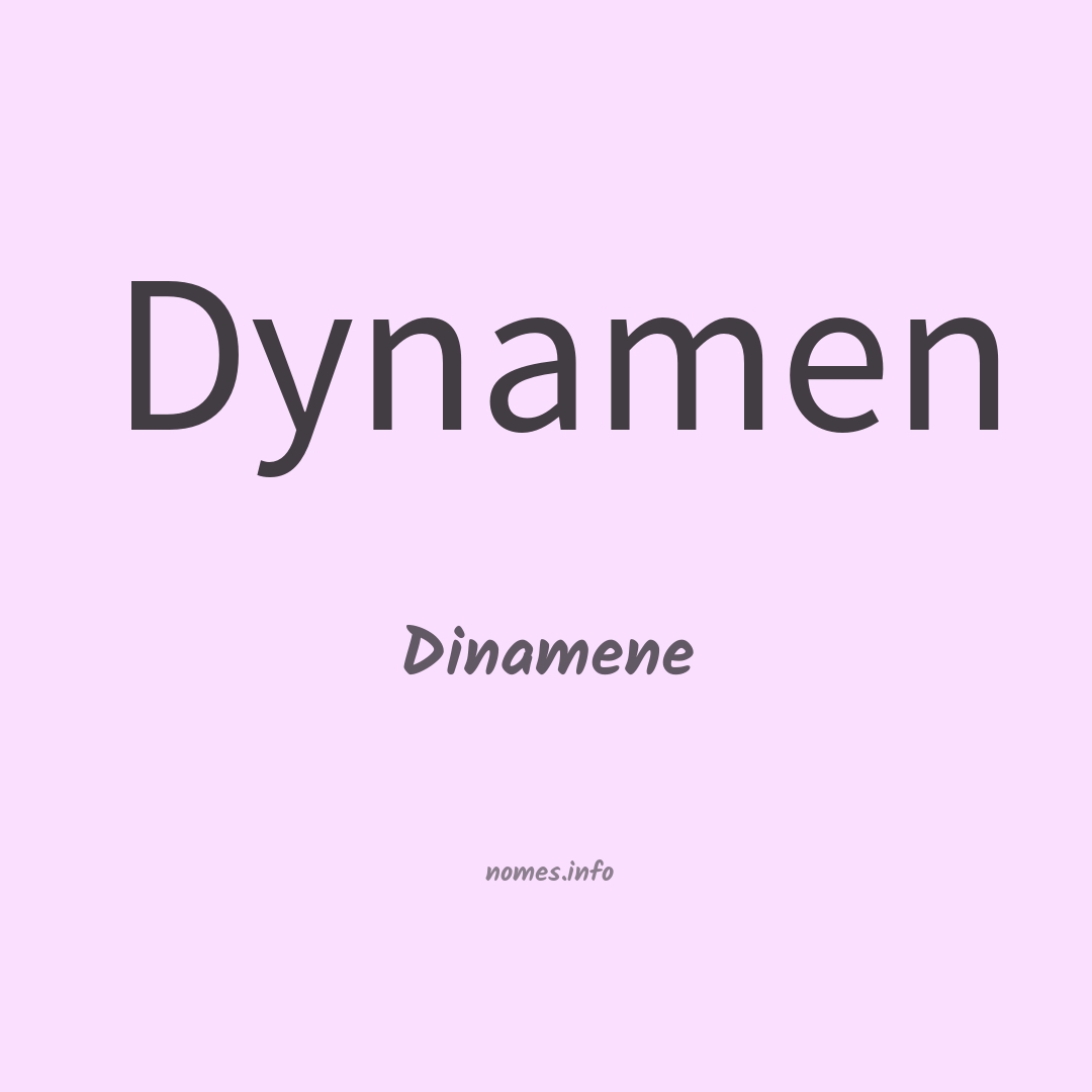 Dinamene em chinês