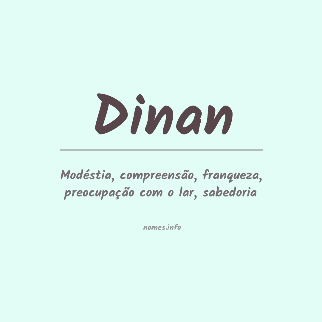 Significado do nome Dinan