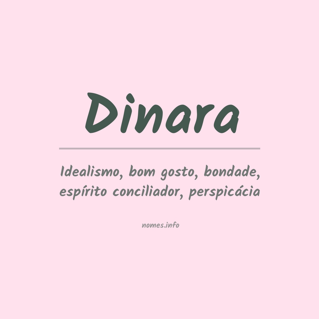 Significado do nome Dinara