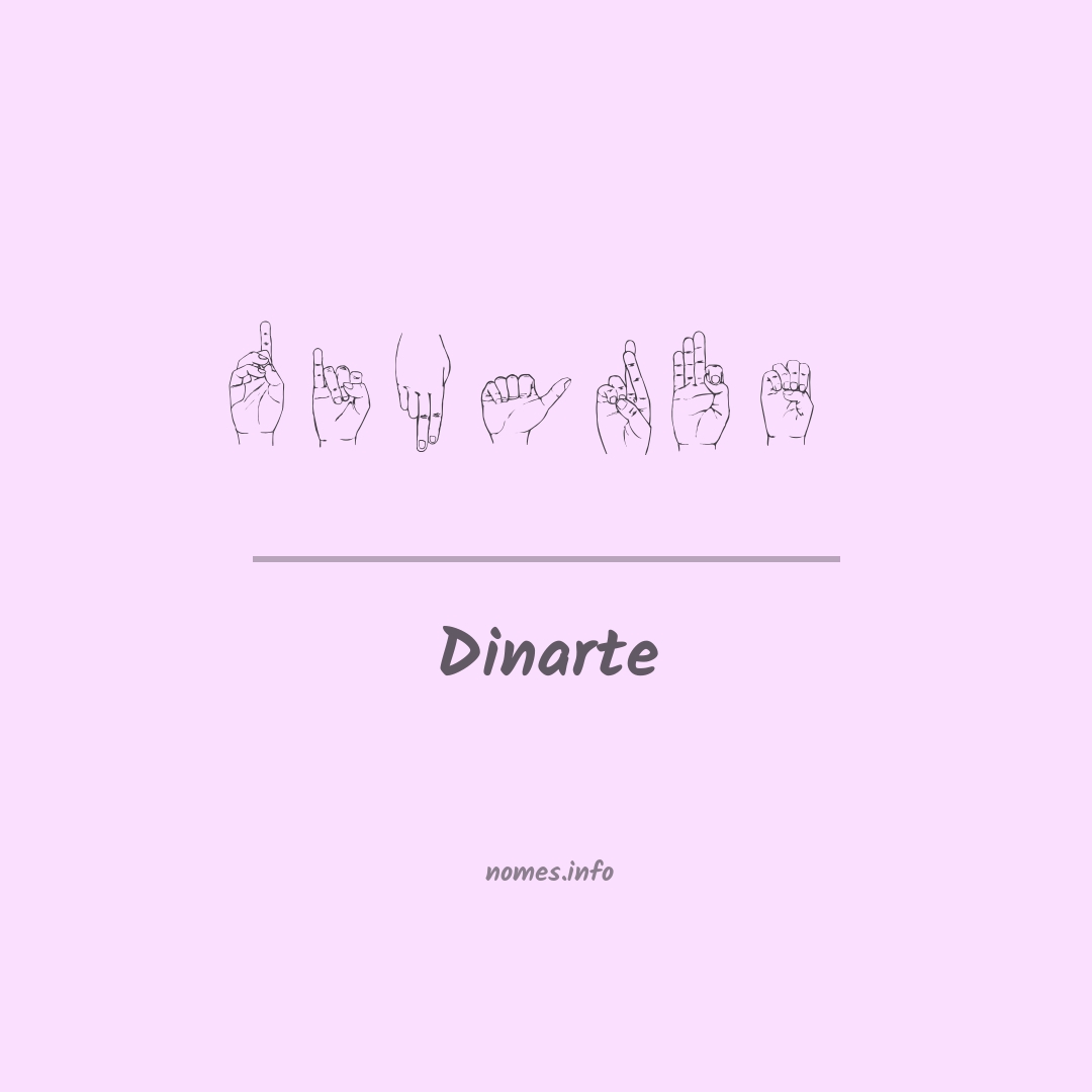 Dinarte em Libras Dinarte em Libras