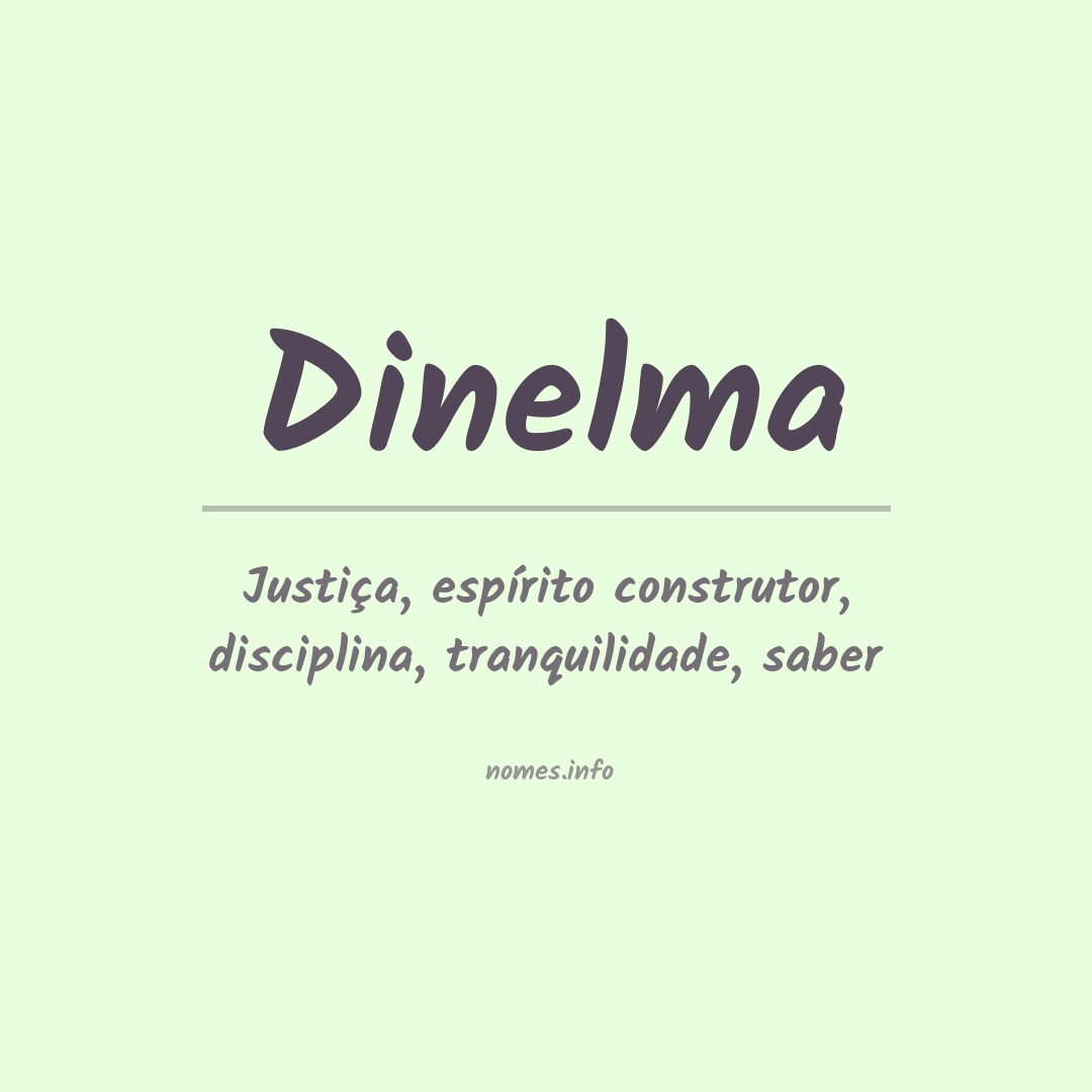Significado do nome Dinelma