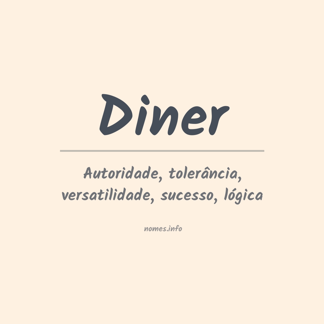 Significado do nome Diner