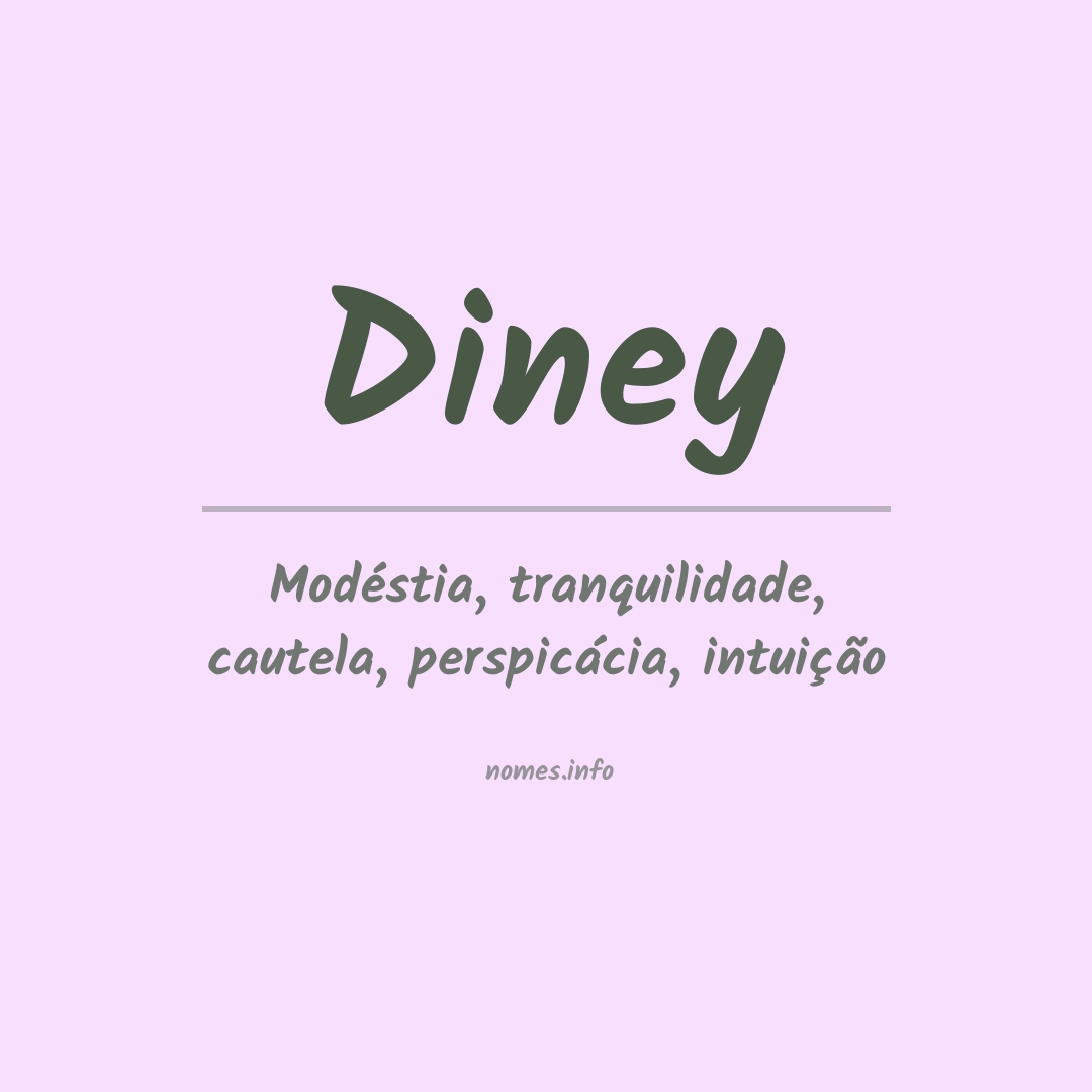 Significado do nome Diney